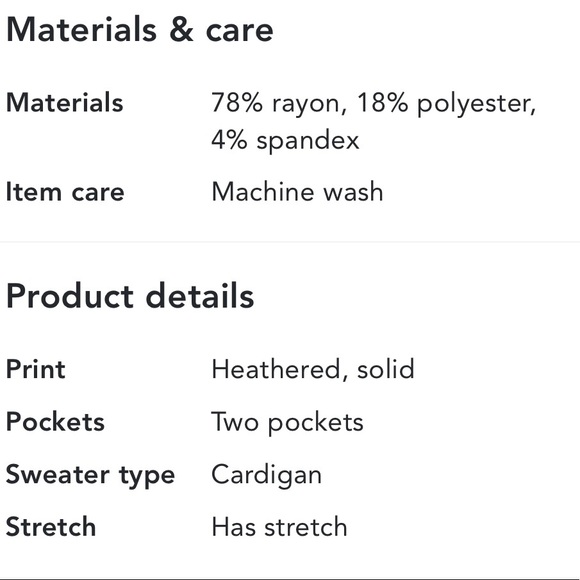 🍁🍁🍁 NWT MARKET & SPRUCE Stitch Fix Knit Cardigan 🍁🍁🍁 - Picture 5 of 5